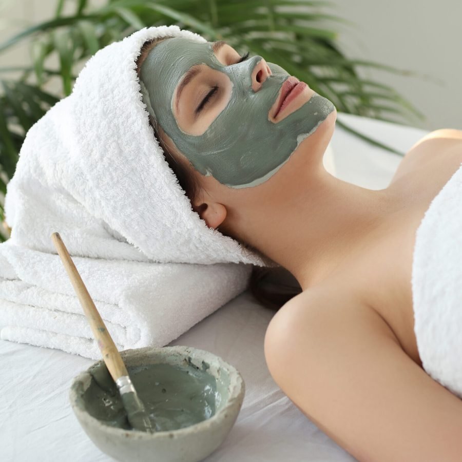 Beauty and healthcare. Woman in spa salon